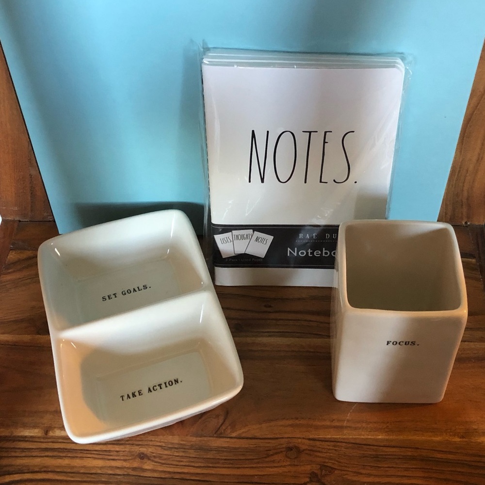 Unique Rae Dunn Artisan Collection Desk Set